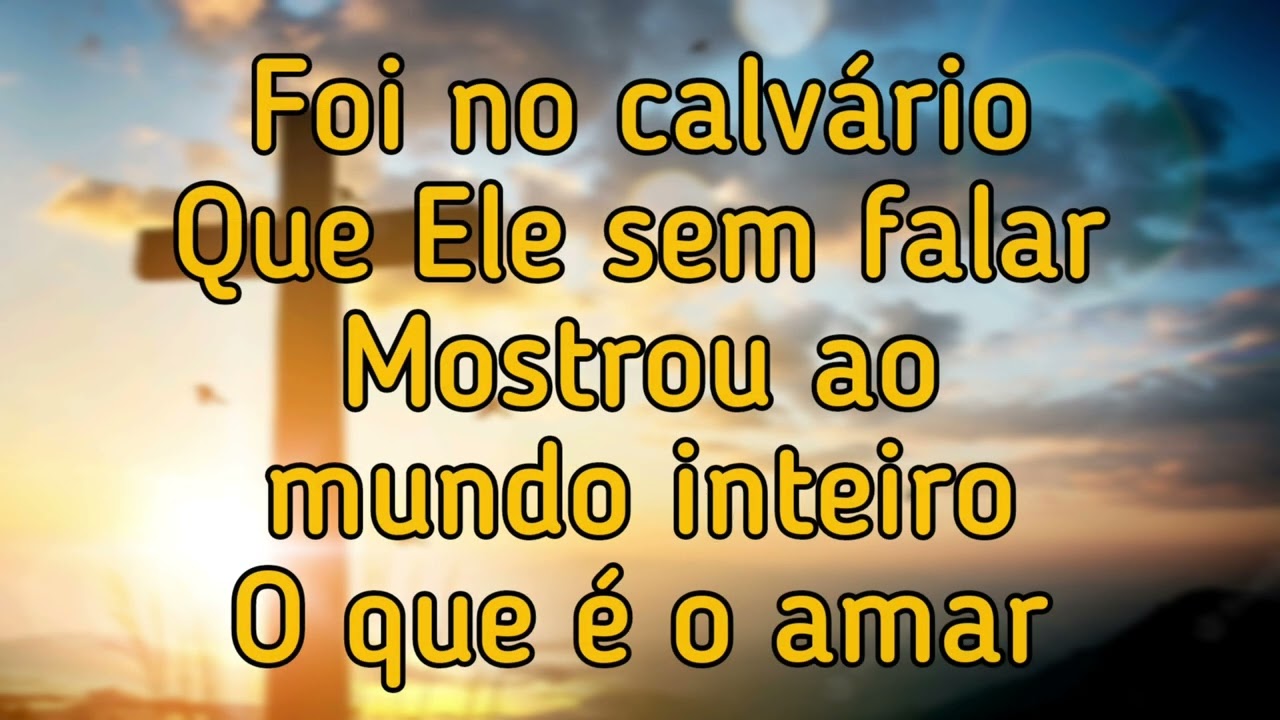FOI NO CALVÁRIO - DENISE (PLAYBACK COM LETRA)
