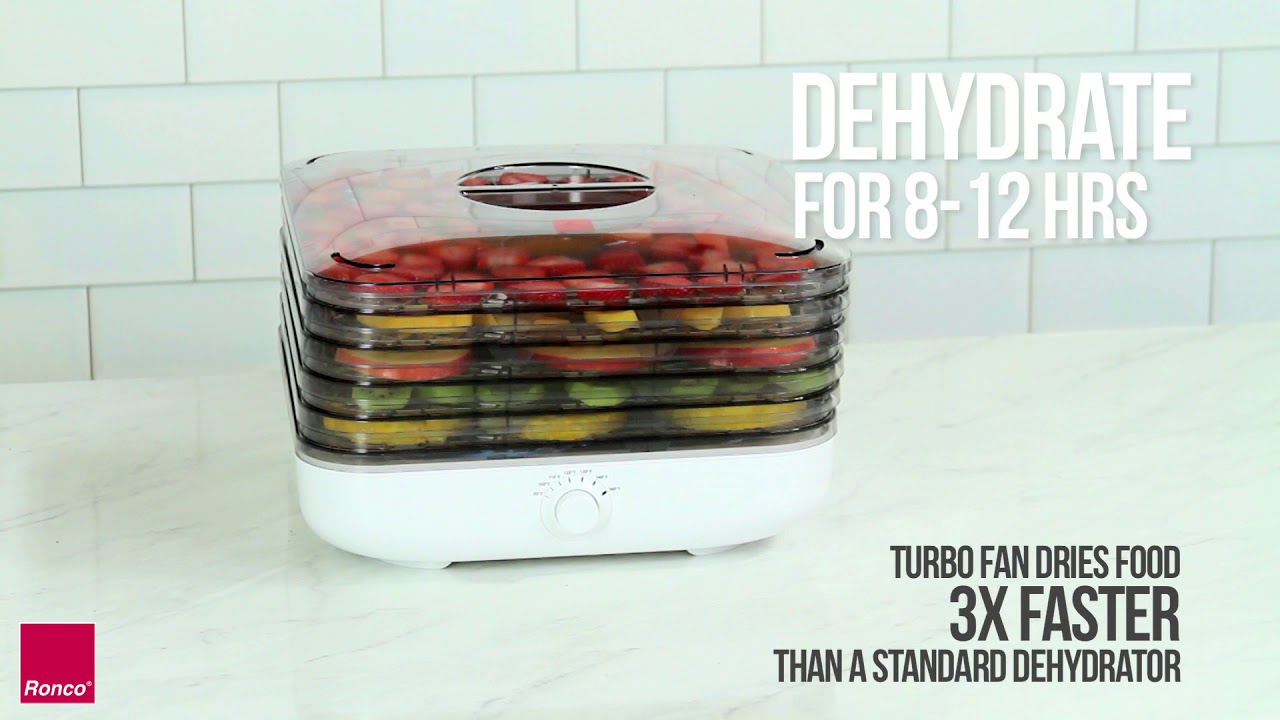 Ronco Turbo Food Dehydrator - Healthy, Homemade Snacks
