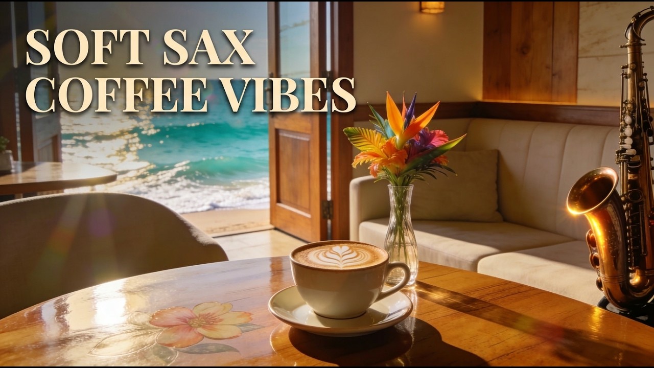 Friday Bossa Nova Sax ☕ Soft Piano & Guitar for Focus &mdash; 朝のカフェBGM