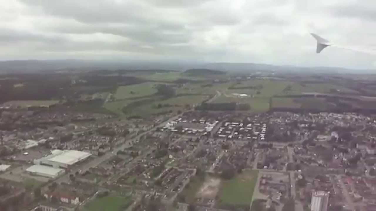 Scenic Approach and Landing in Airbus A320 at Aberdeen Airport (ABZ)