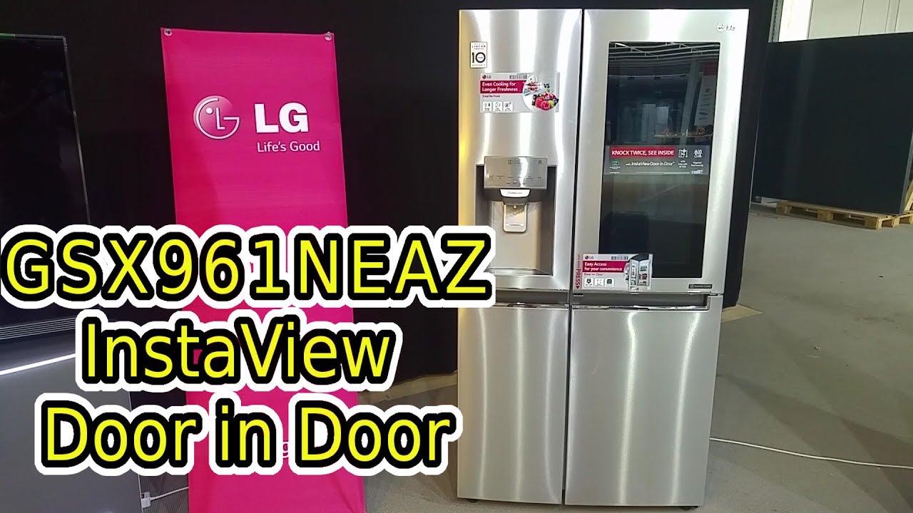 LG Food Center Side by Side GSX961NEAZ / GSK6676SC, InstaView (Knock Knock), Door in Door, Wifi