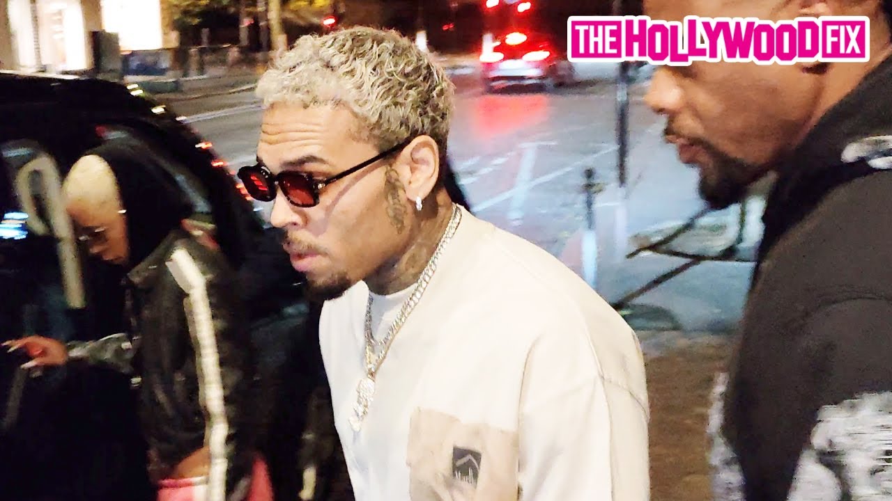 Chris Brown & 6 Girlfriends Head Out To The 'Breezy Bowl' Europe Tour In Paris, France