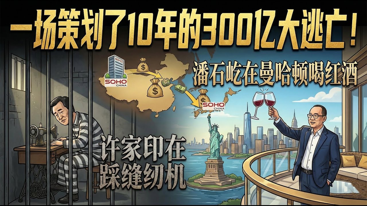 许家印在踩缝纫机，潘石屹在曼哈顿喝红酒：一场策划了10年的300亿大逃亡！丨SOHO中国丨张欣丨王健林丨王石丨房地产丨家族信托丨离岸公司丨美国丨资产转移