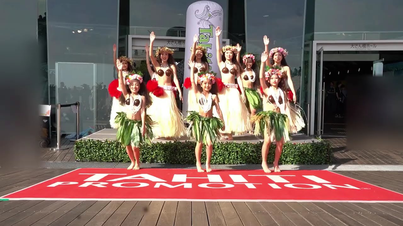 タヒチヌイ・キッズ　Tahiti Festa 2025 Yokohama　大さん橋ホール・タヒチフェスタ　2025年 5月　Tahiti nui kids　Outdoor小中学　タヒチアンダンスショー