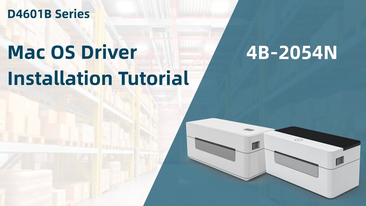 Mac Driver Tutorial-HIROBOT 2054N USB Thermal Label Printer Driver Installation for Mac OS
