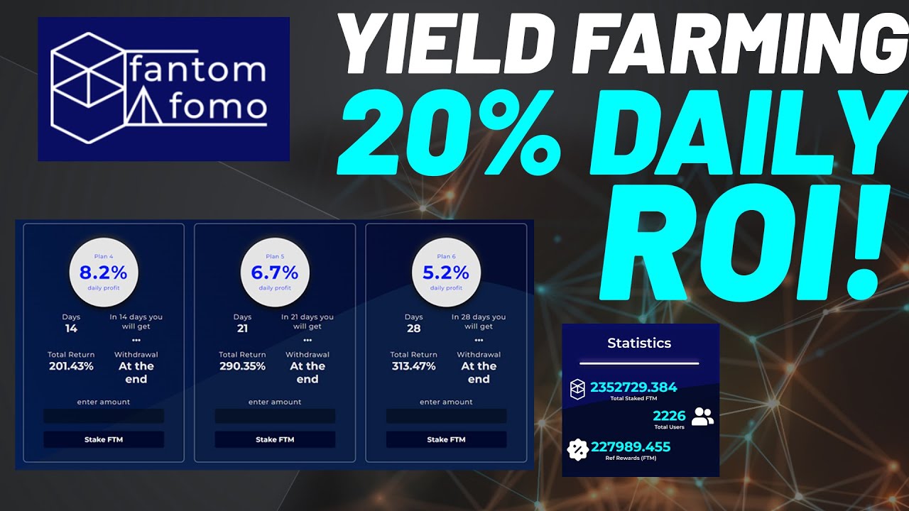 FANTOM FOMO: 20% Daily Returns! Earn Daily FTM Rewards!