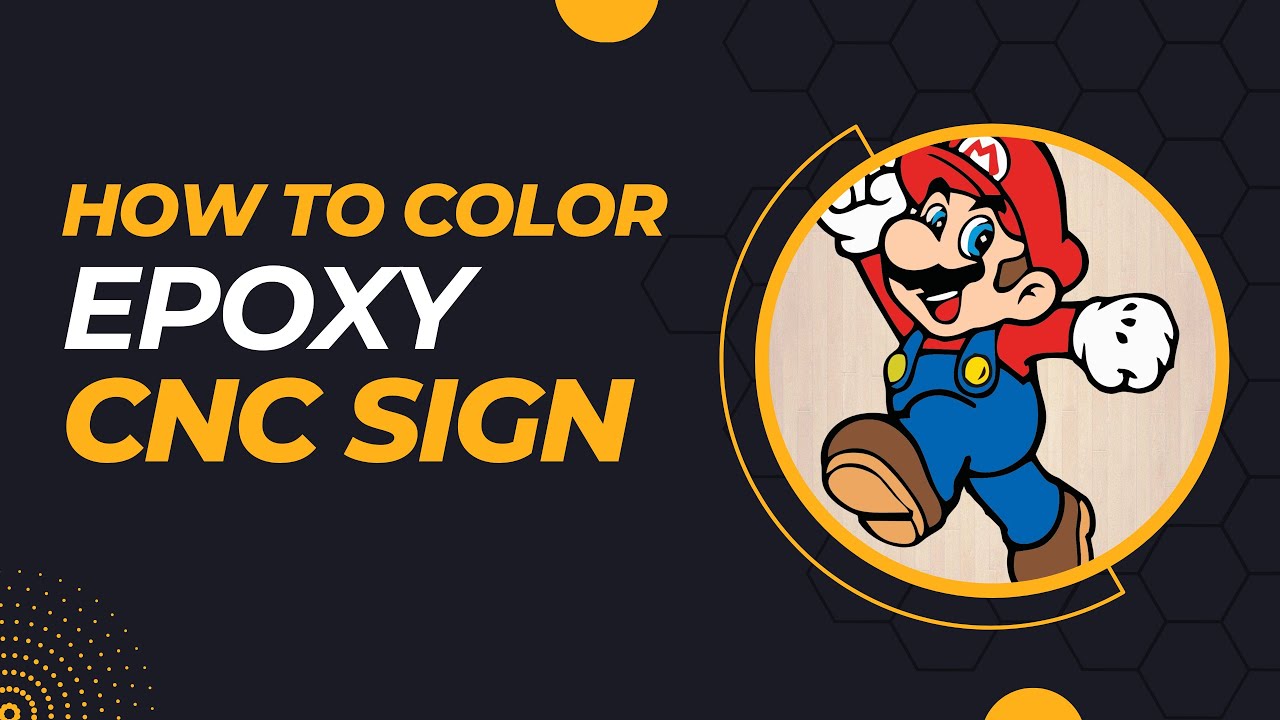 How to color a CNC epoxy sign