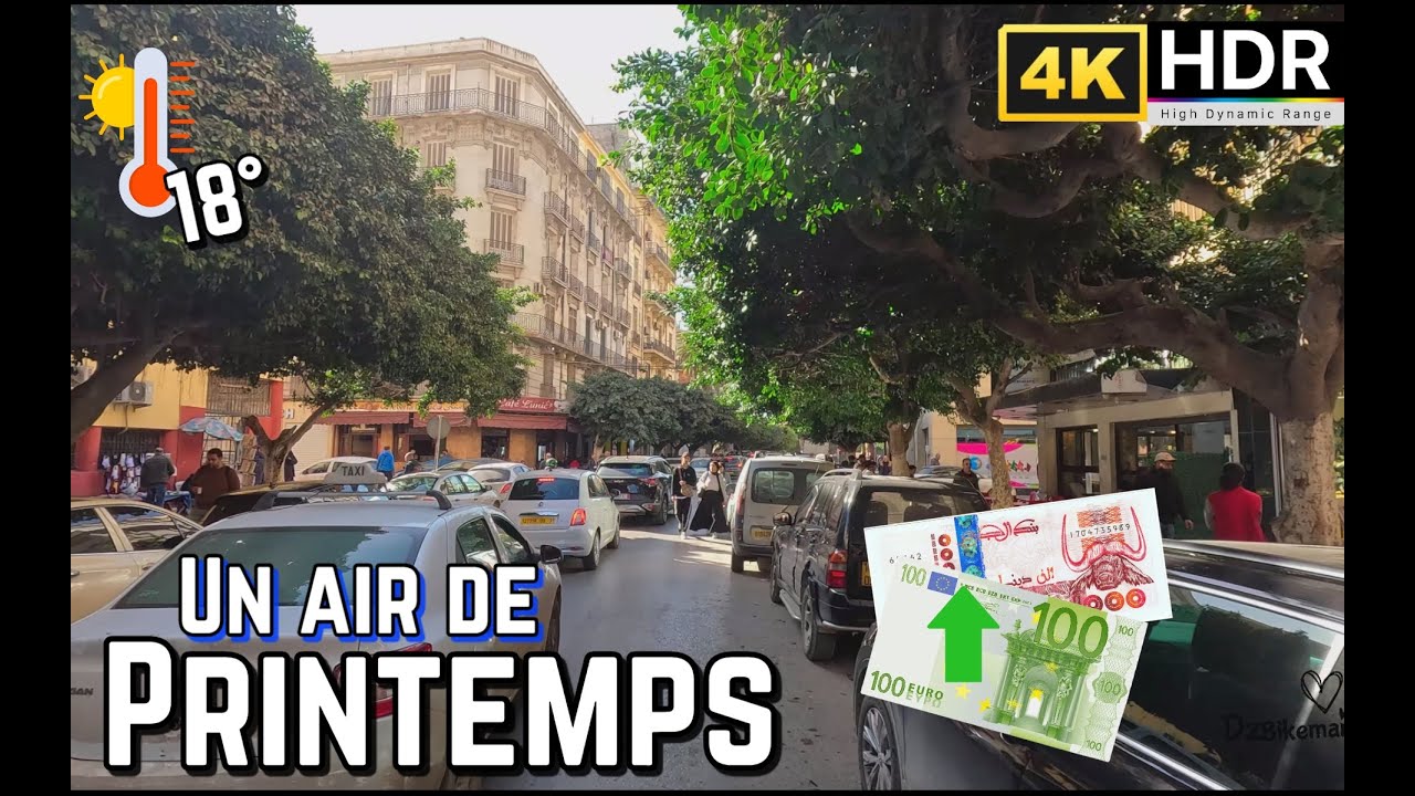 De Bel-air Au centre-ville : un après-midi sous un ciel radieux 18°🌞Euro 251DA #271 #oran #dz #وهران