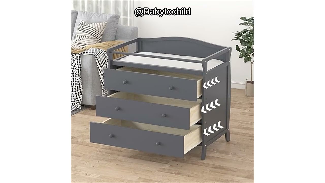 Perfect for New Parents? Wooden Diaper Changing Table Review: Safety, Style, and Storage.