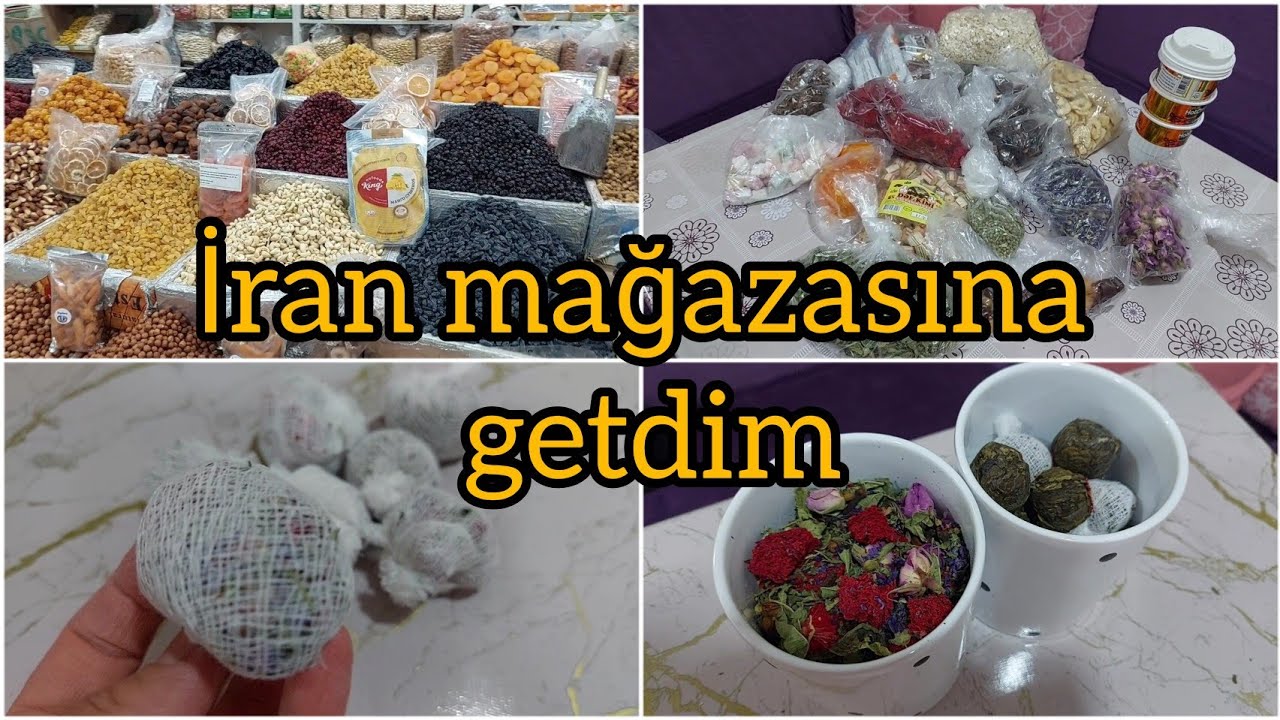 Iran mağazasına getdim 👍 Nələr aldım?😋Razı qaldımmı? Çay üçün tampon hazırladım ☕