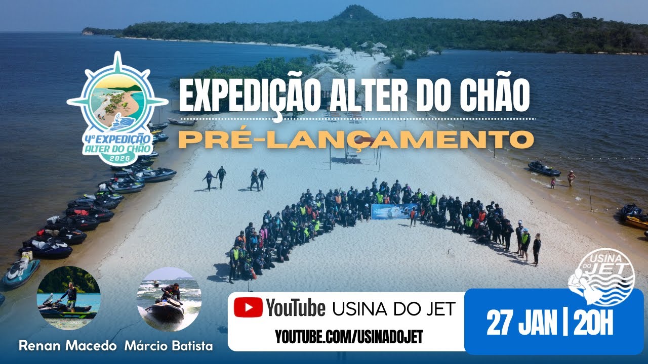 PRÉ-LANÇAMENTO: Tudo sobre a 4ª Expedição Alter do Chão de Jet 2026!