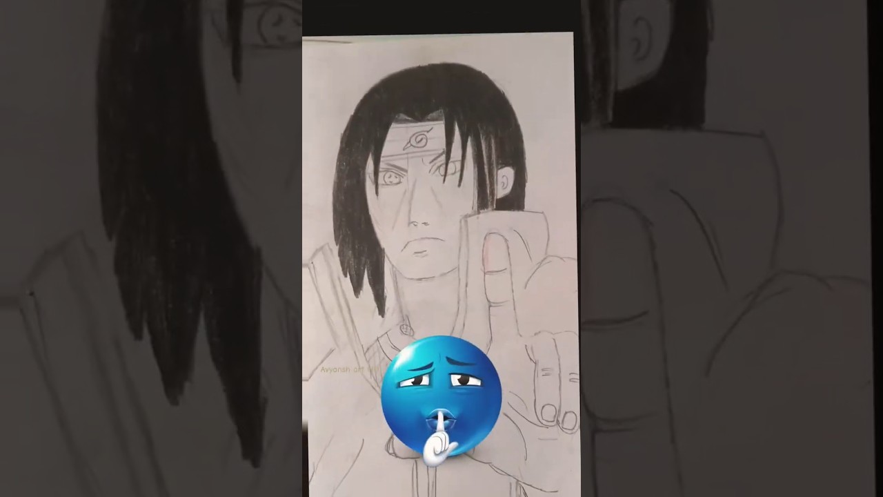 🔥Itachi Uchiha 🔥 drawing #itachi #shorts #art