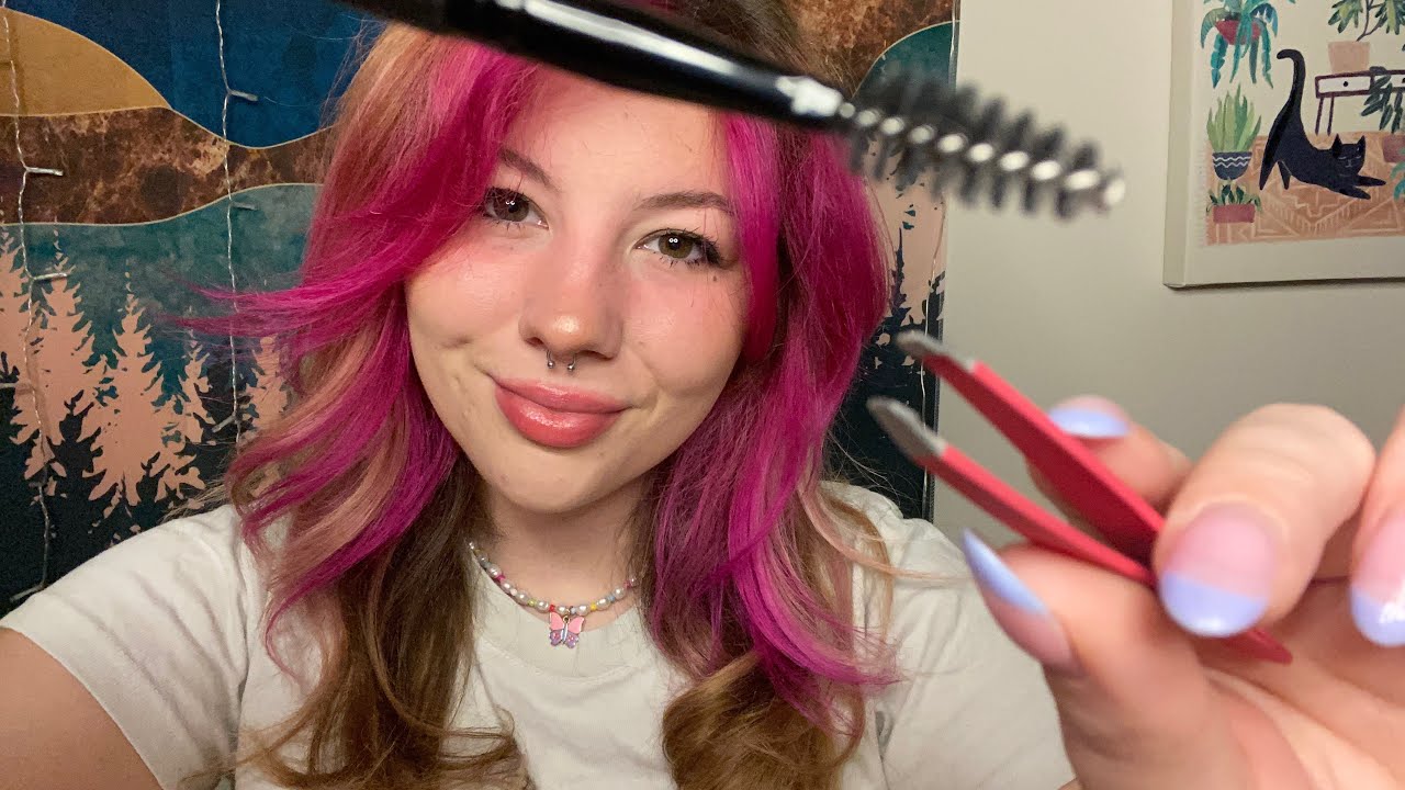 ASMR FULL BROW ✨MAKE-OVER✨ (lots of mouth sounds)