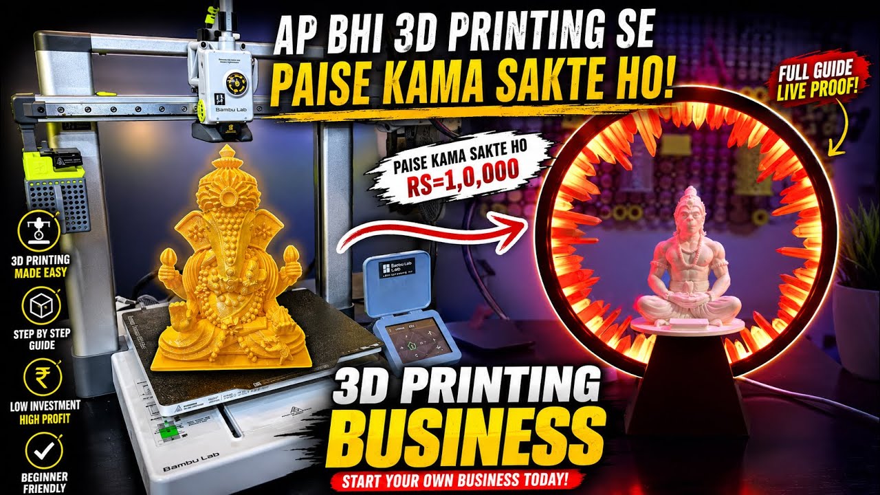 3D Printing Se Paisa Kaise Kamaye? Apna Product Bana Kar