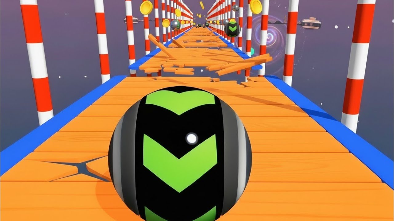 Going Balls SpeedRun Gameplay Level 515515 sky rolling balls 