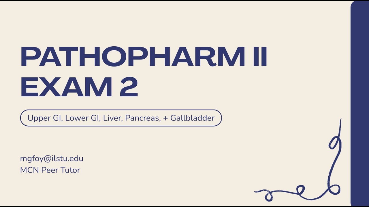 PathoPharm2 Exam 2 Tutor Review Zoom