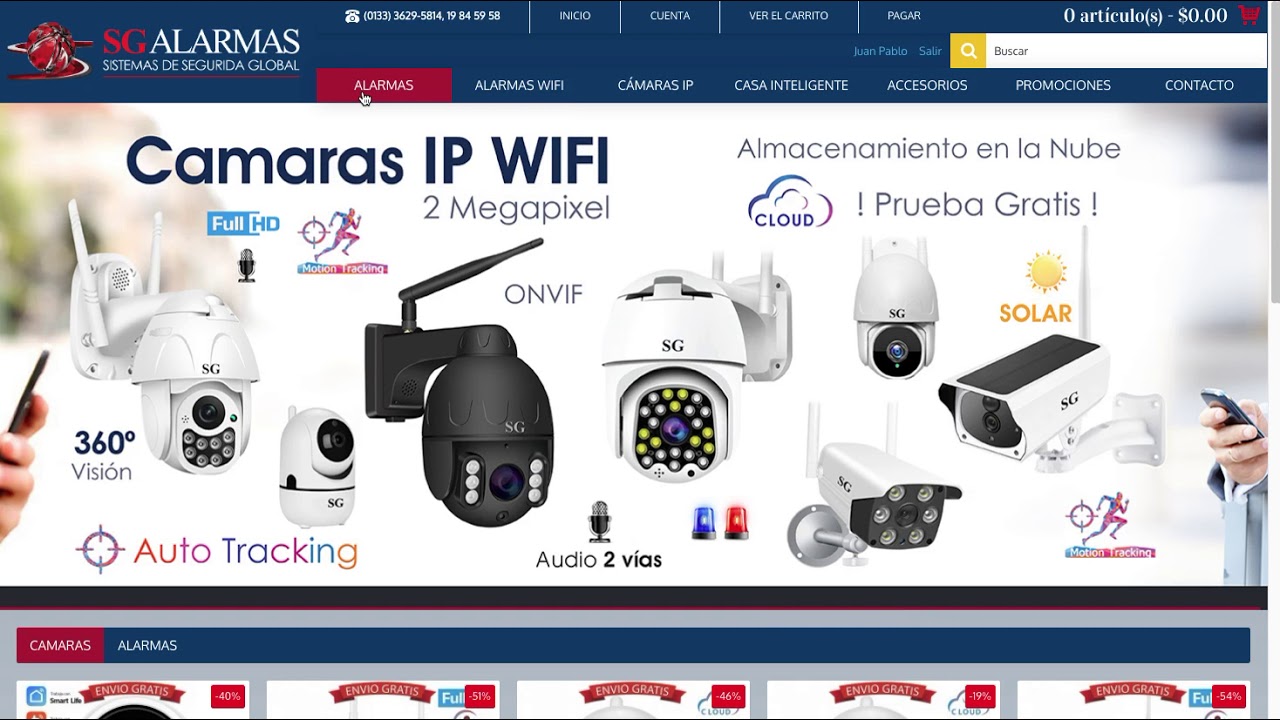 Como hacer compras desde nuestra pagina Sgalarmas.com