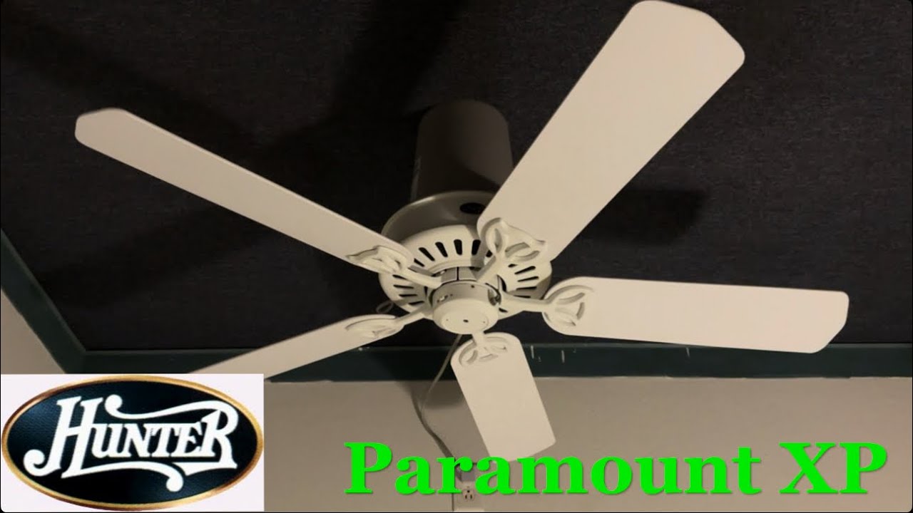 54” Hunter Paramount XP ceiling fan (After Capacitor replacement, without the light kit)