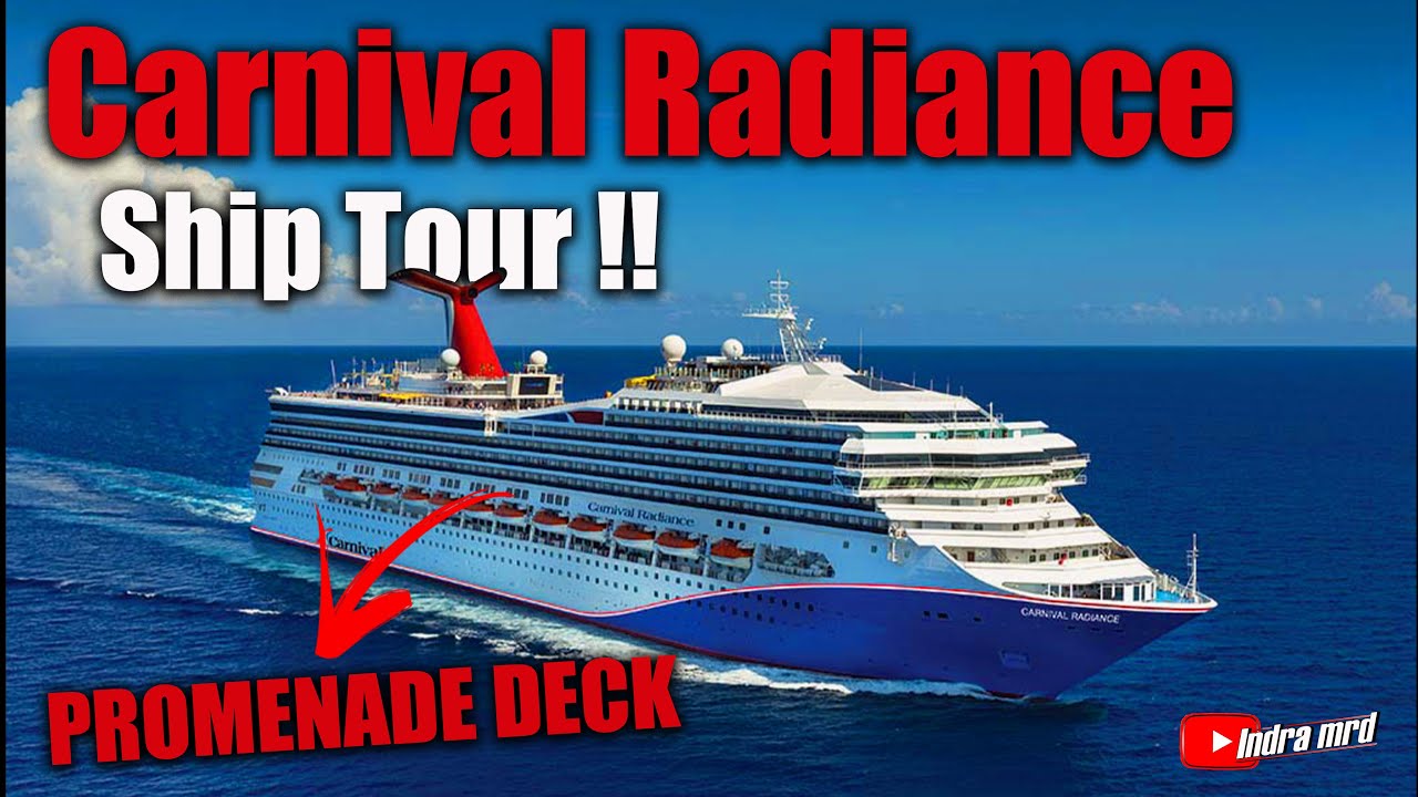 CARNIVAL RADIANCE CRUISE SHIP TOUR - PROMENADE DECK