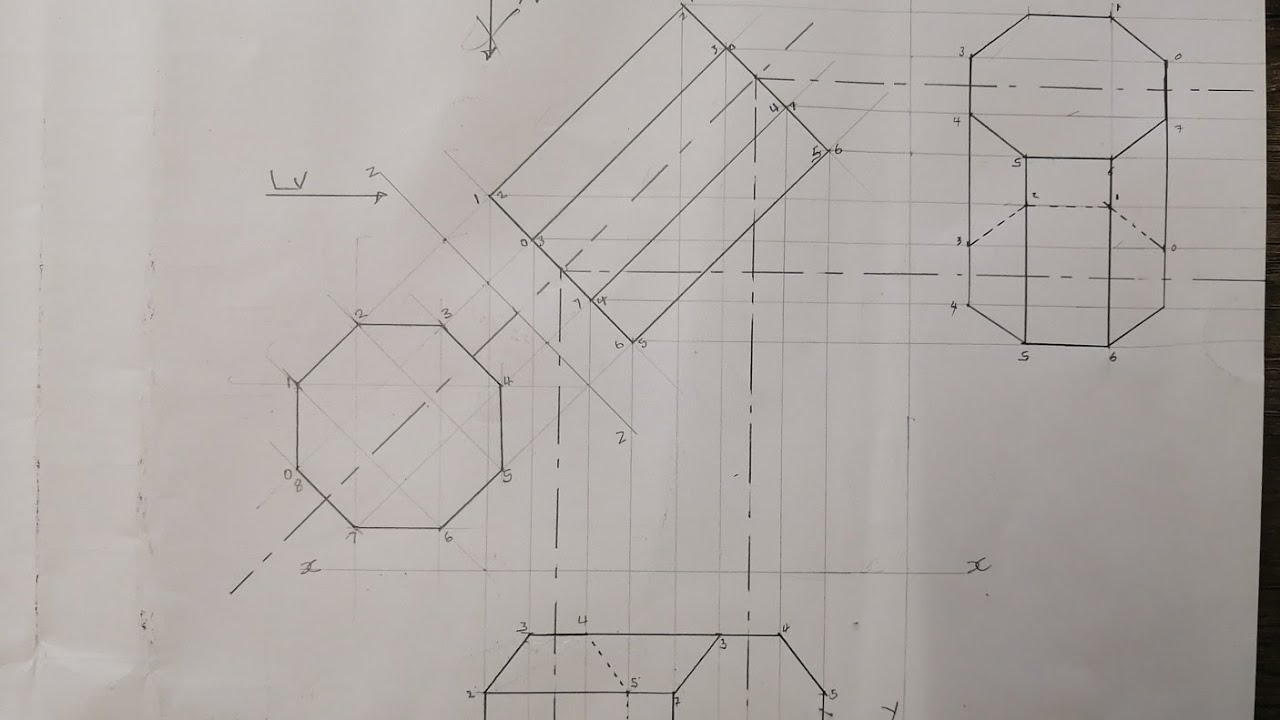 Prisms and Pyramid /Engineering Drawing N1 (26/03/24) Part 2️⃣