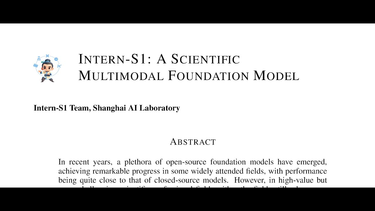 Intern-S1: A Scientific     Multimodal Foundation Model