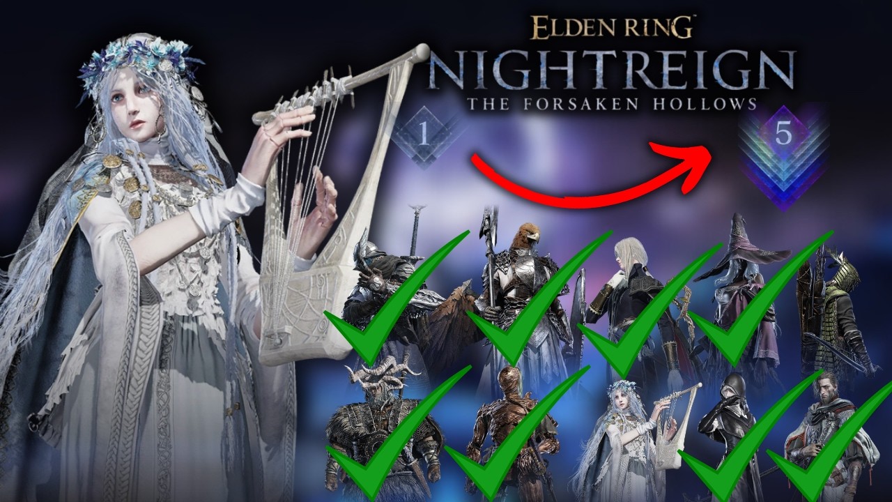 Vou pegar Depth 5 com todos os Personagens! É a Vez da Espectro! - Elden Ring Nightreign !pix
