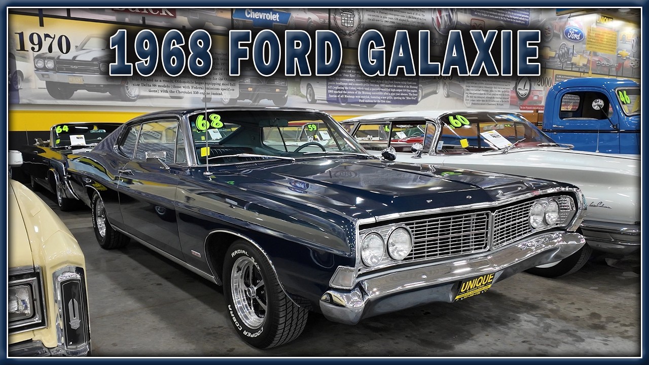Ford Galaxie Fastback 1968 года в автосалоне Unique Classic Cars в Манкато, Миннесота.
