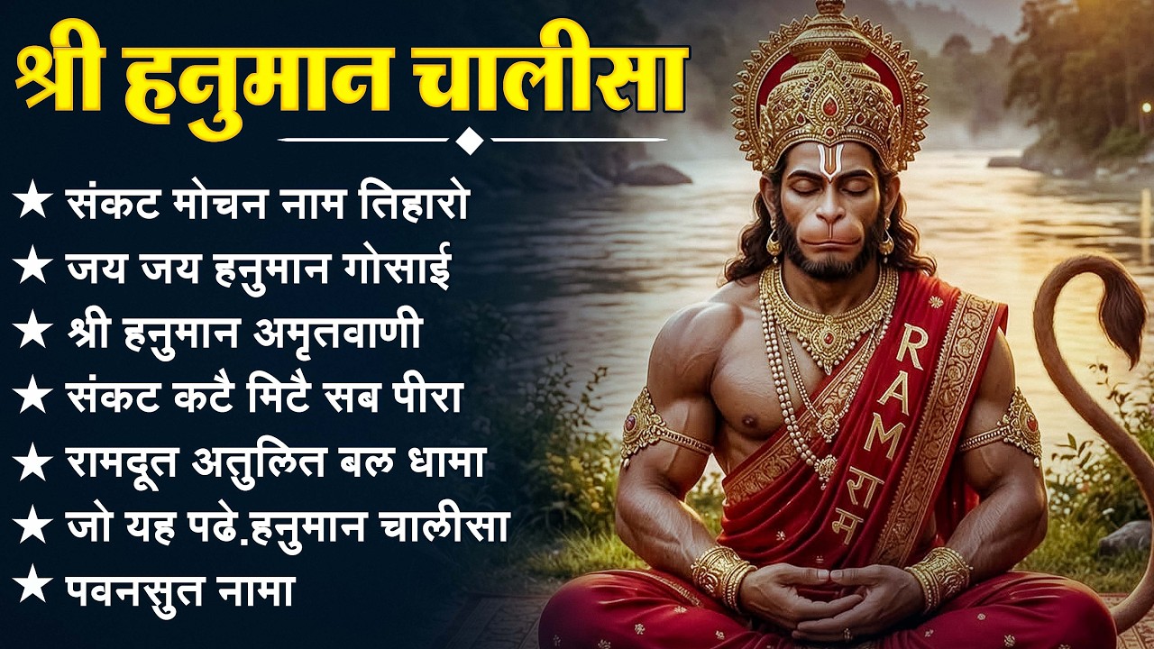 श्री हनुमान चालीसा 🌺🙏 shree hanuman chalisa original video 🙏🌺 gulshan kumar hariharan full hd