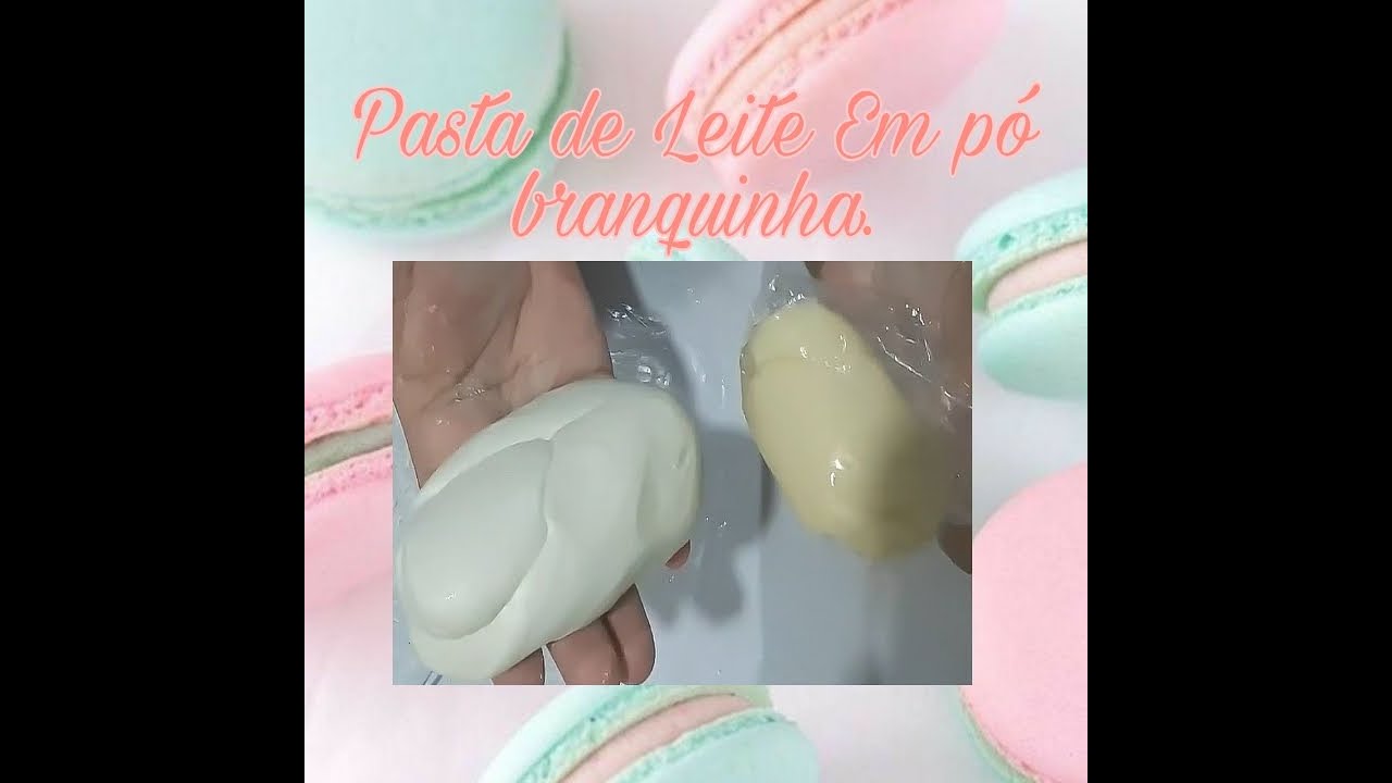 Como tingir de branco a pasta de leite em pó