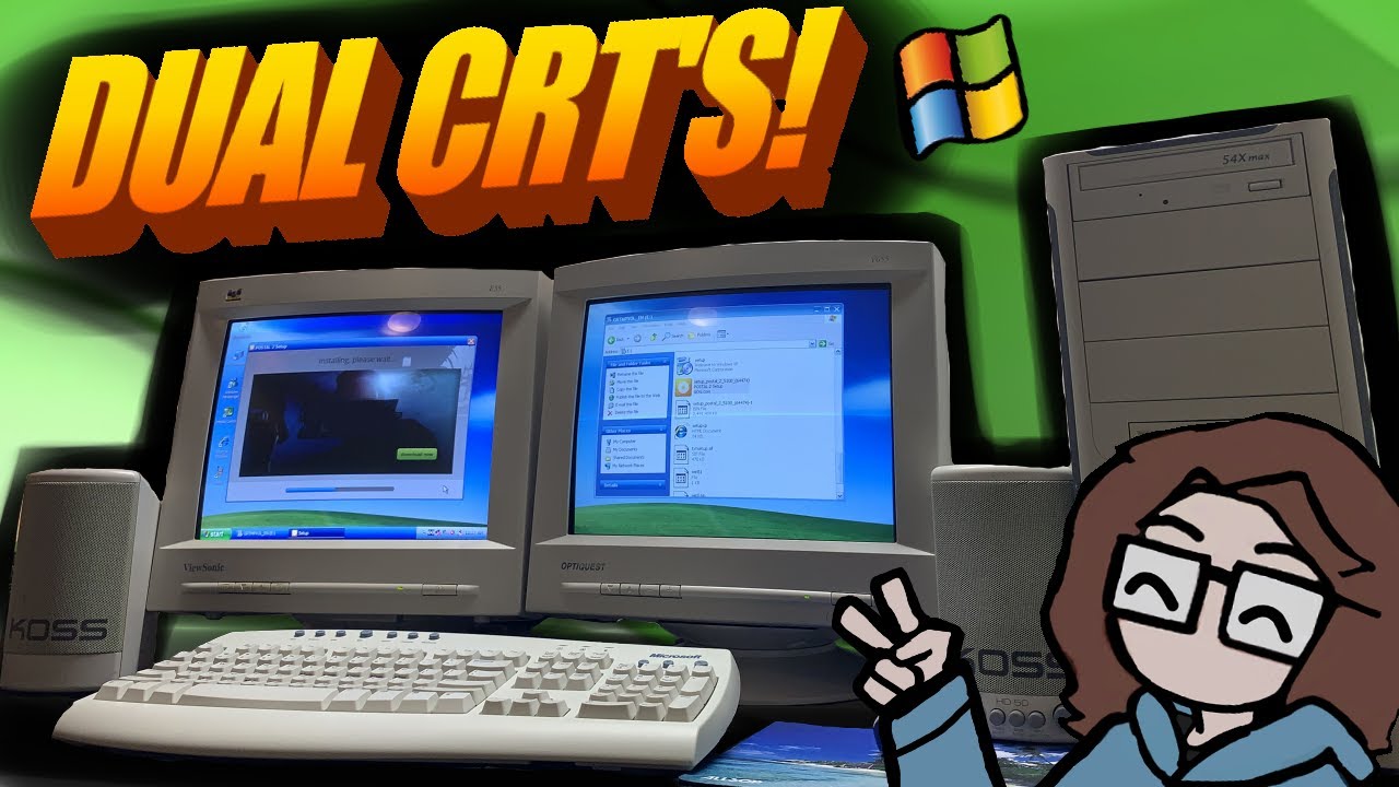 Windows XP on 2 CRT Monitors!