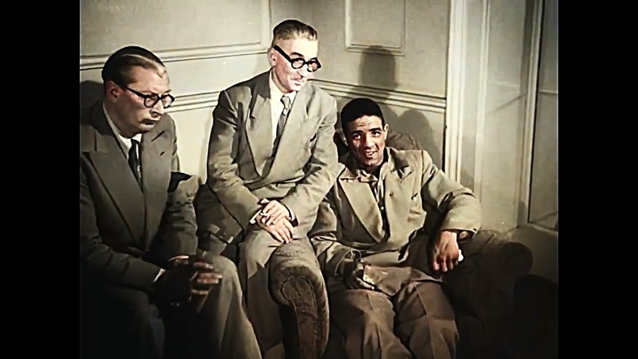 RARE! Randy Turpin After Beating Sugar Ray Robinson - 1951 HQ Colorized