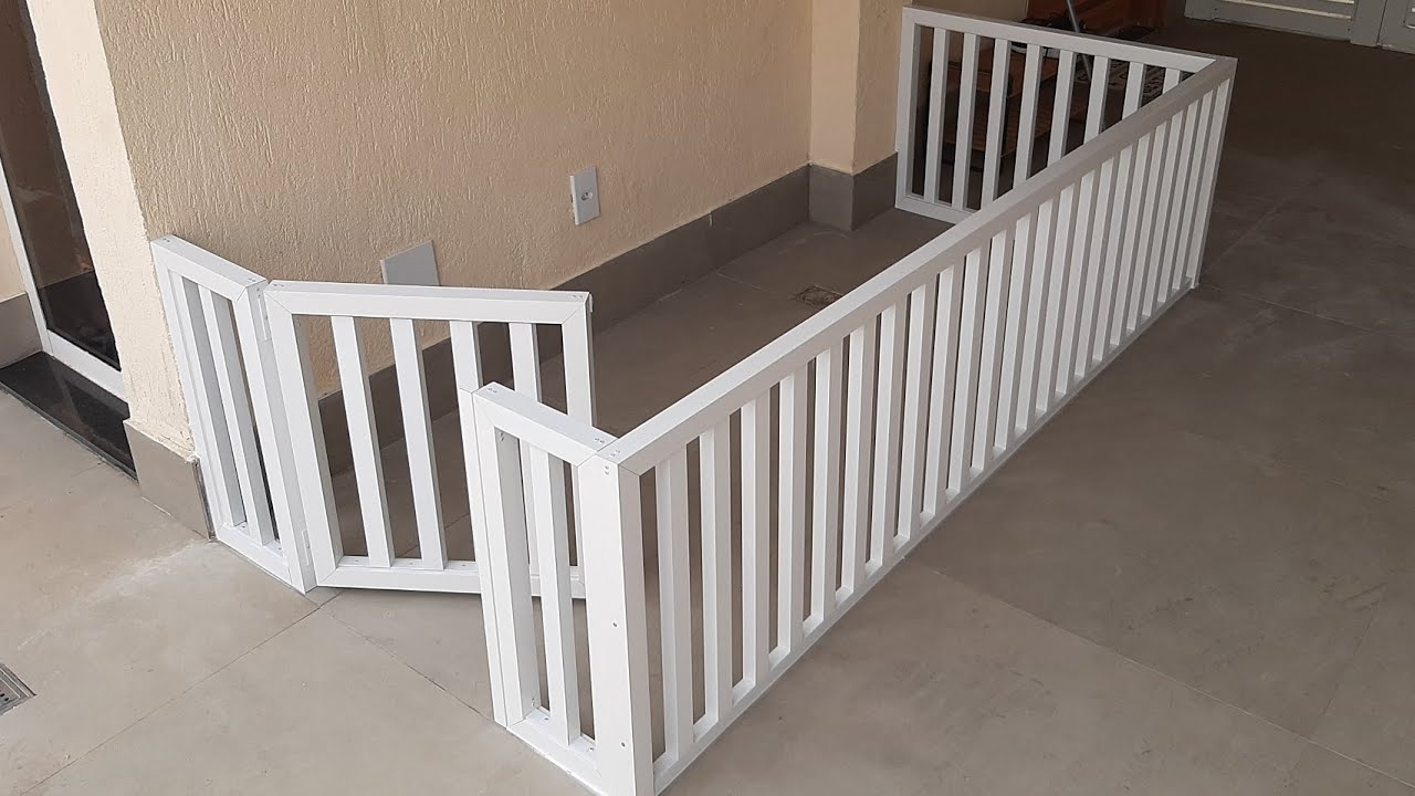 Portão para cães em alumínio(canil) Grade para proteção de cães!