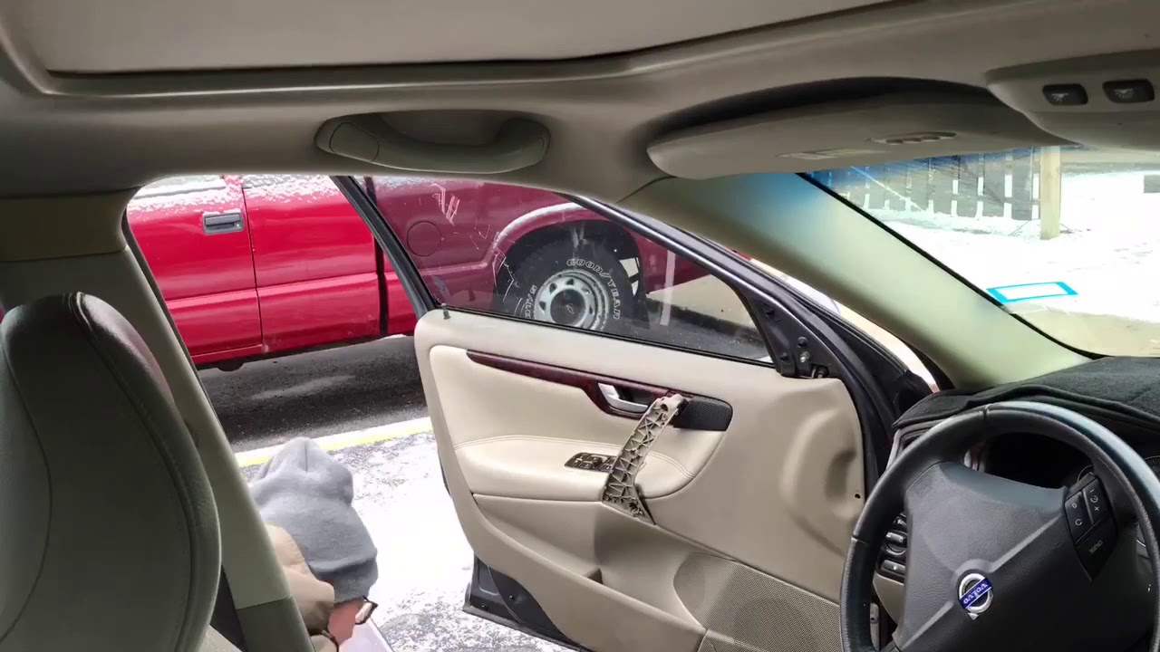 2004 Volvo S60  side window regulator sliding blocks replacement