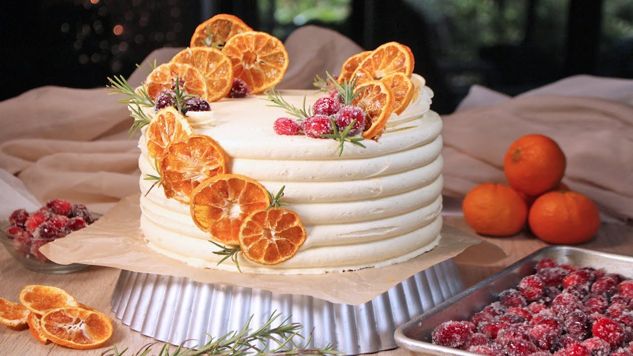 Orange Cardamom Cake Vegan