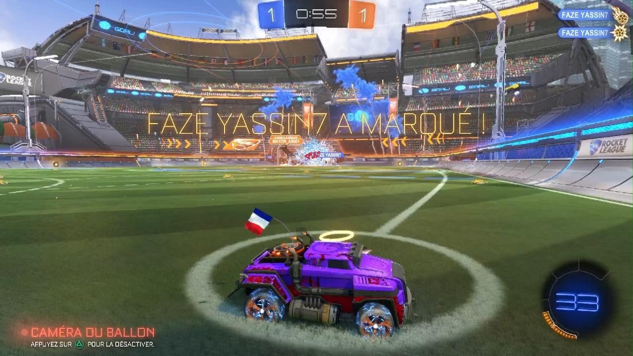 un noob qui joue au Rocket League en classer