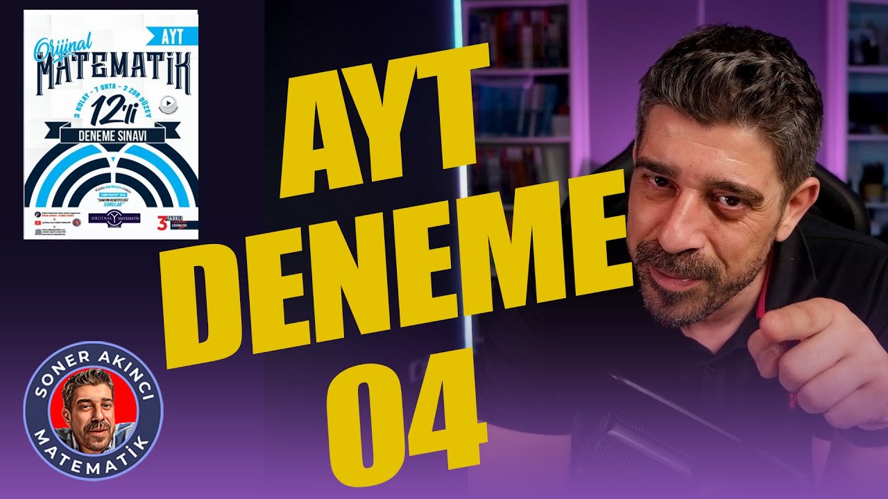 ORİJİNAL YAYINLARI | AYT Matematik Denemeleri - 04 | 12'li Branş Denemeleri 2024 #yks2024