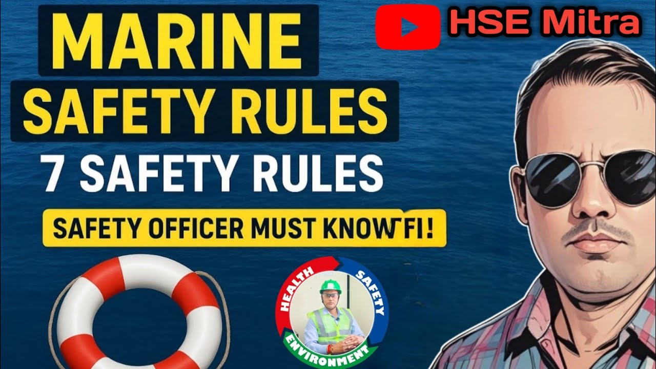 ⚓ 7 Marine Safety Rules That Can Save Your Life at Sea! | HSE Mitra