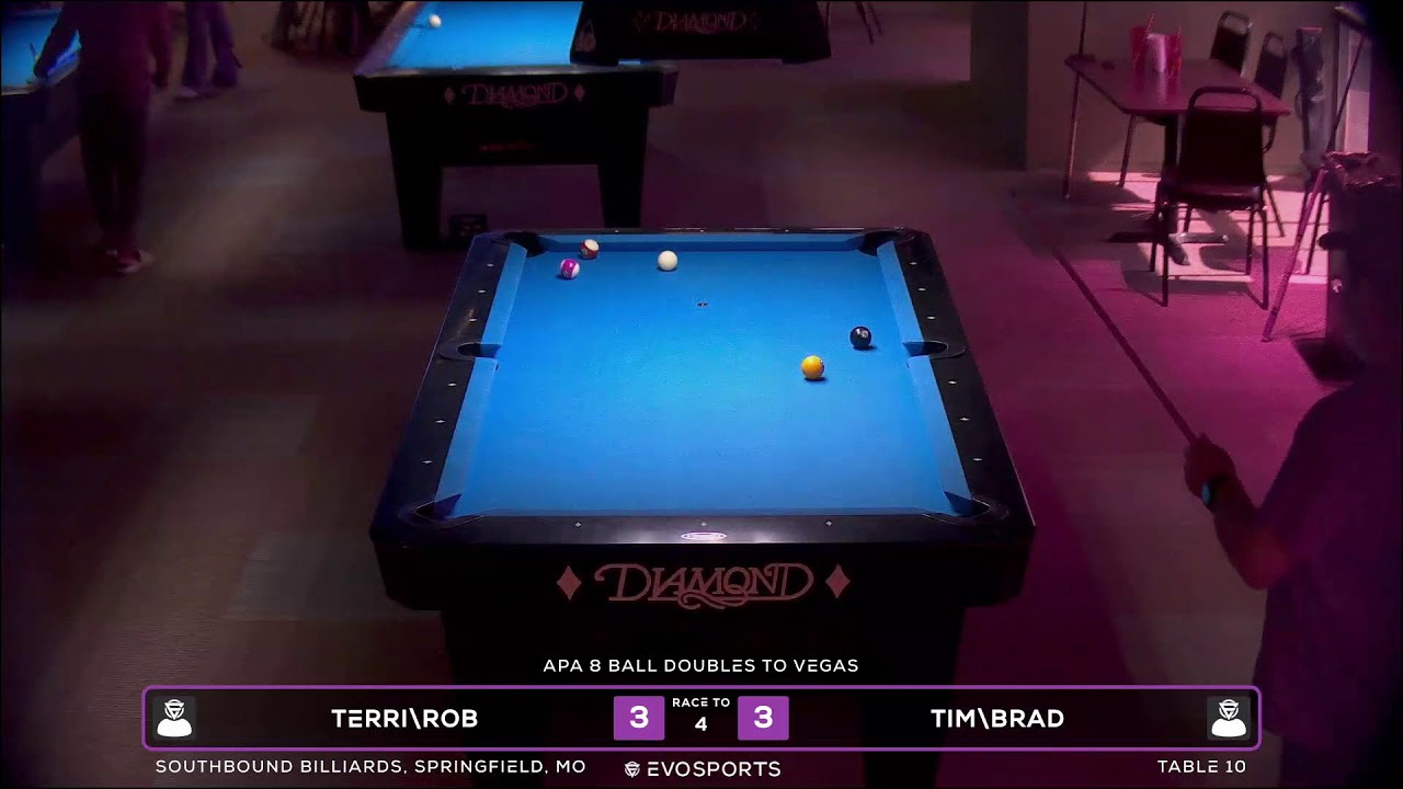 TERRI\ROB vs TIM\BRAD - SOUTHBOUND BILLIARDS - TABLE 10 | EvoSports