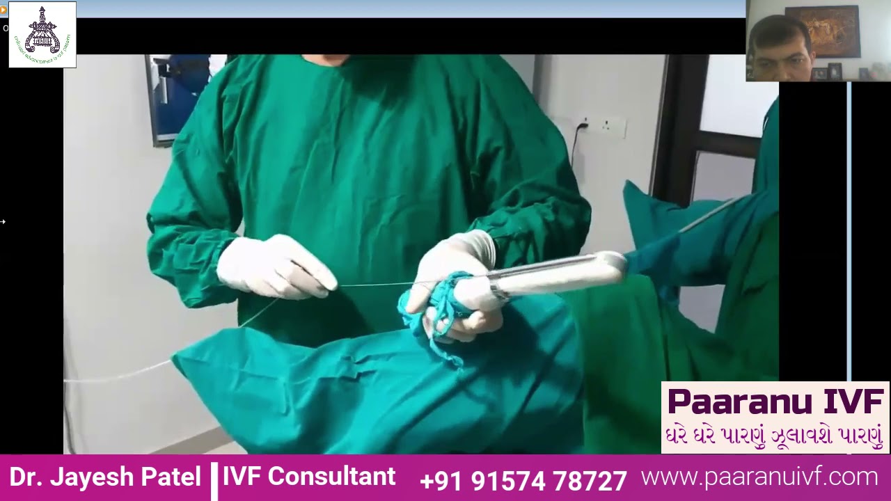 Ovum pick up in IVF Test Tube Baby, Egg Retrieval, Egg collection in IVF Treatment, Surat, Gujarat.