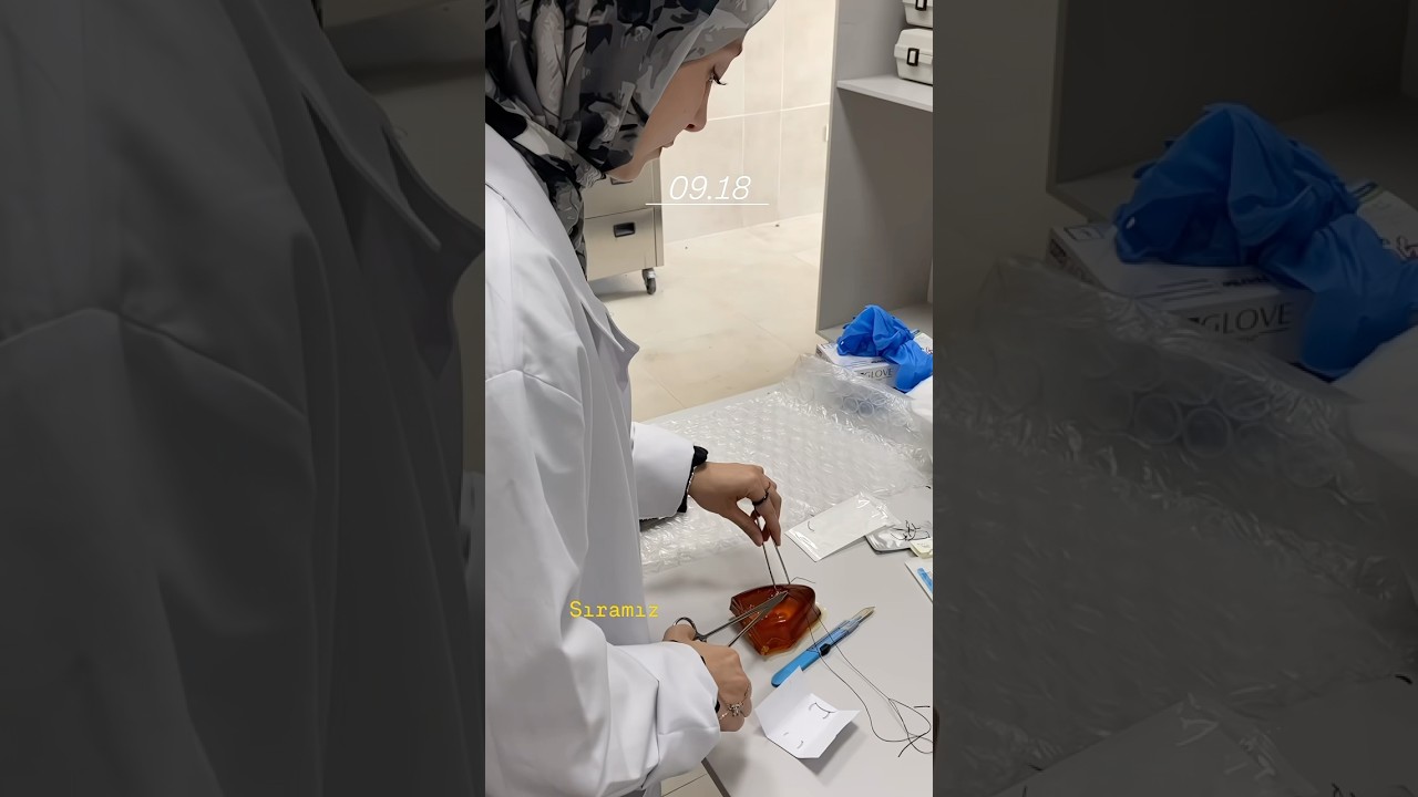 S&uuml;tur atma g&uuml;n&uuml; vlog ✨🎀 #tıp #doktor #tıp&ccedil;ı #vlog #medicalstudent