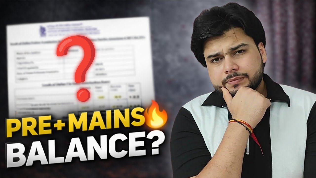 How I Balanced Pre + Mains🤔 (My Real Strategy)🔥
