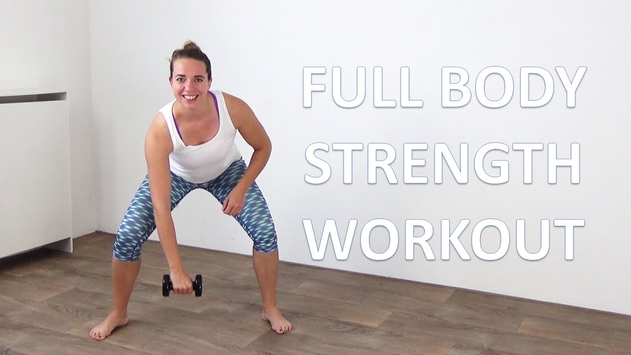 20 Minute Full Body Strength Workout – Toning Exercises with Dumbbells