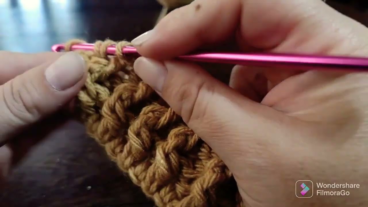 cómo tejer punto elástico a ganchillo ( crochet)