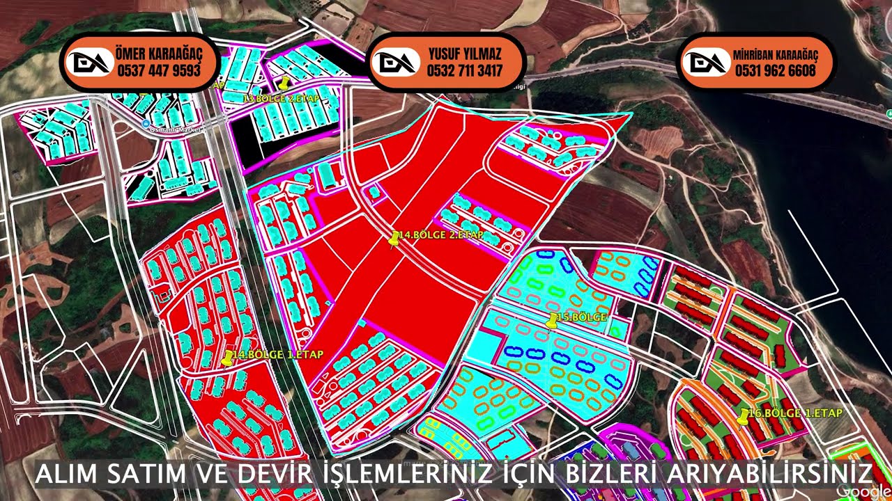 TOKİ Sazlıbosna Bölgesi Drone Videosu ve Haritası | Emlak Ajansı