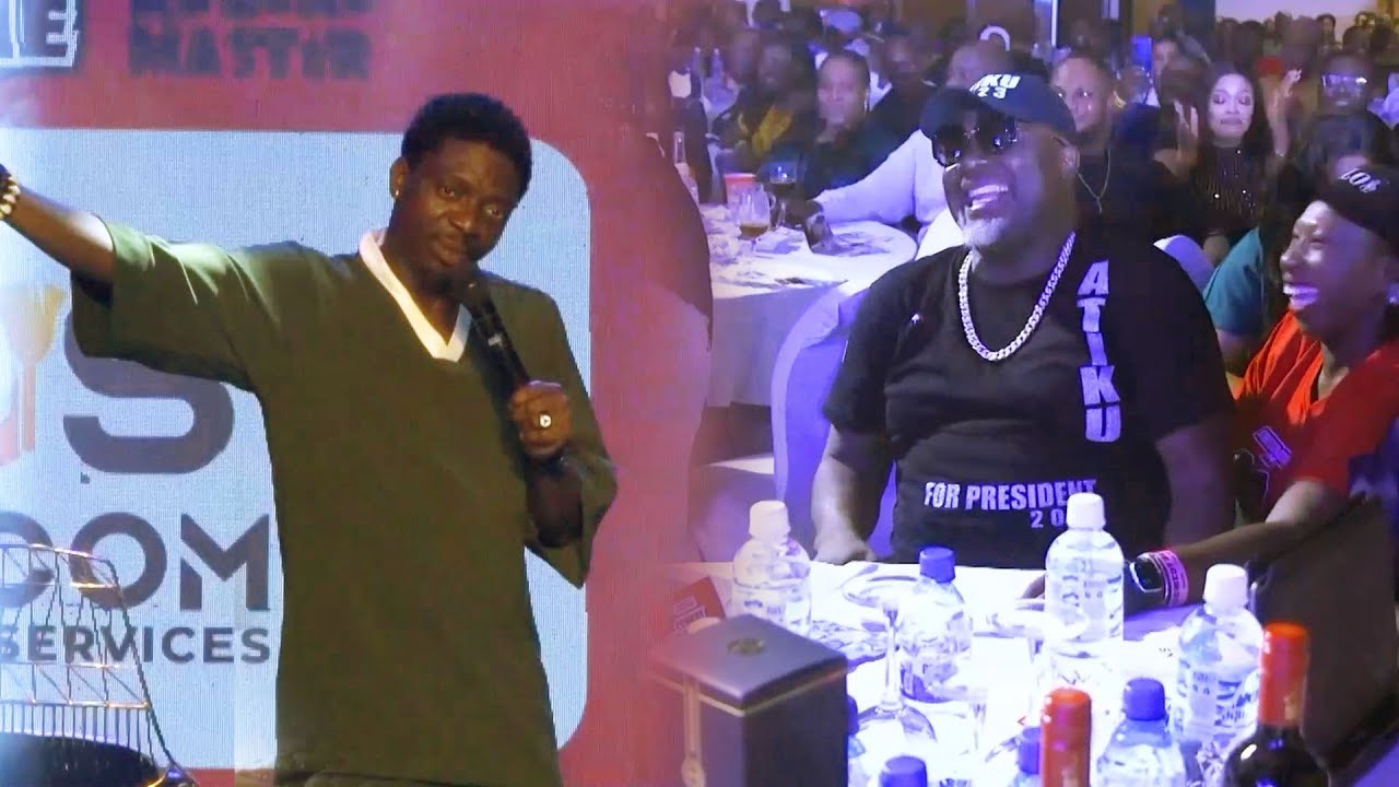 Destalker Awards Dino Malaye as Best Political Comedian of the year Live at Comedy BloodLine