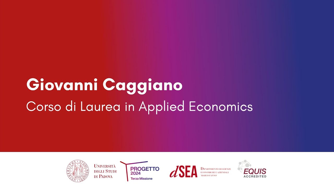Giovanni Caggiano | Applied Economics | UniPd
