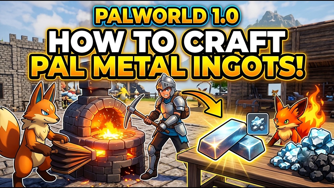 How To Craft Pal Metal Ingots in Palworld 1.0