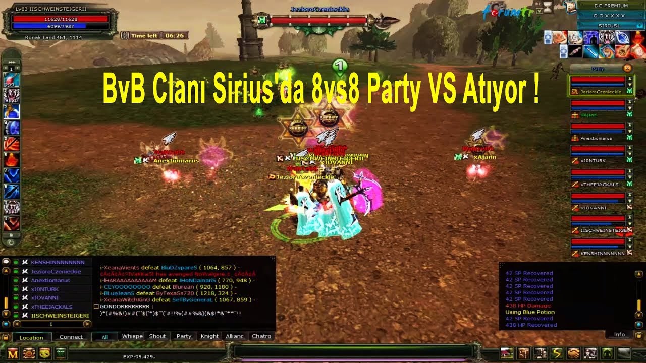 BvB - KutluB1lg3 komutta 8v8 | Knight Online - Sirius