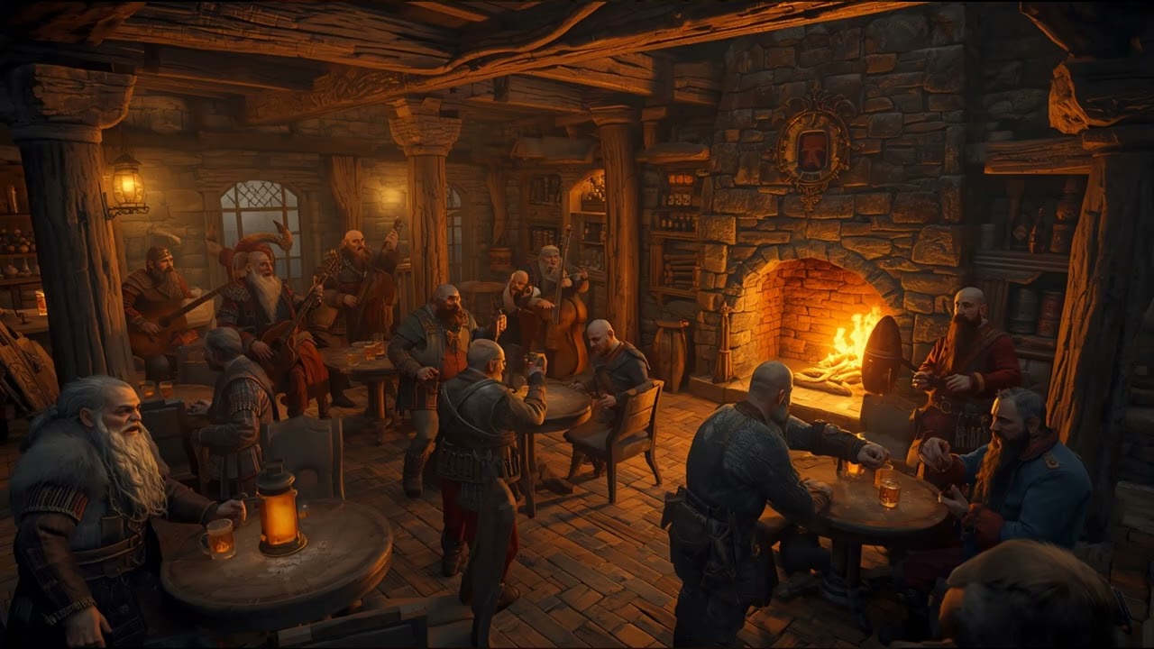Dwarven Ale House Music (1 Hour) – Bustling Fantasy Tavern Ambience for DnD & TTRPG