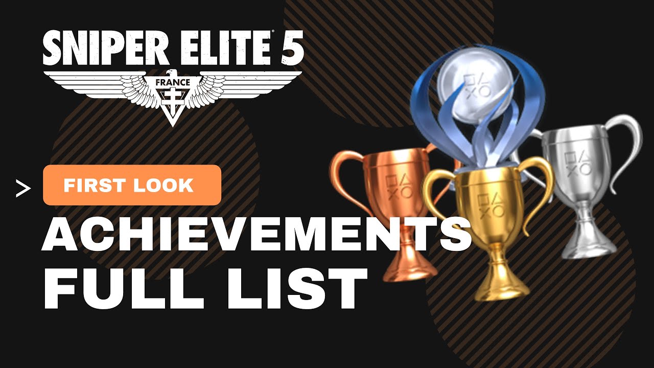 FULL LIST Every Achievement for PS5 & Epic | Sniper Elite 5